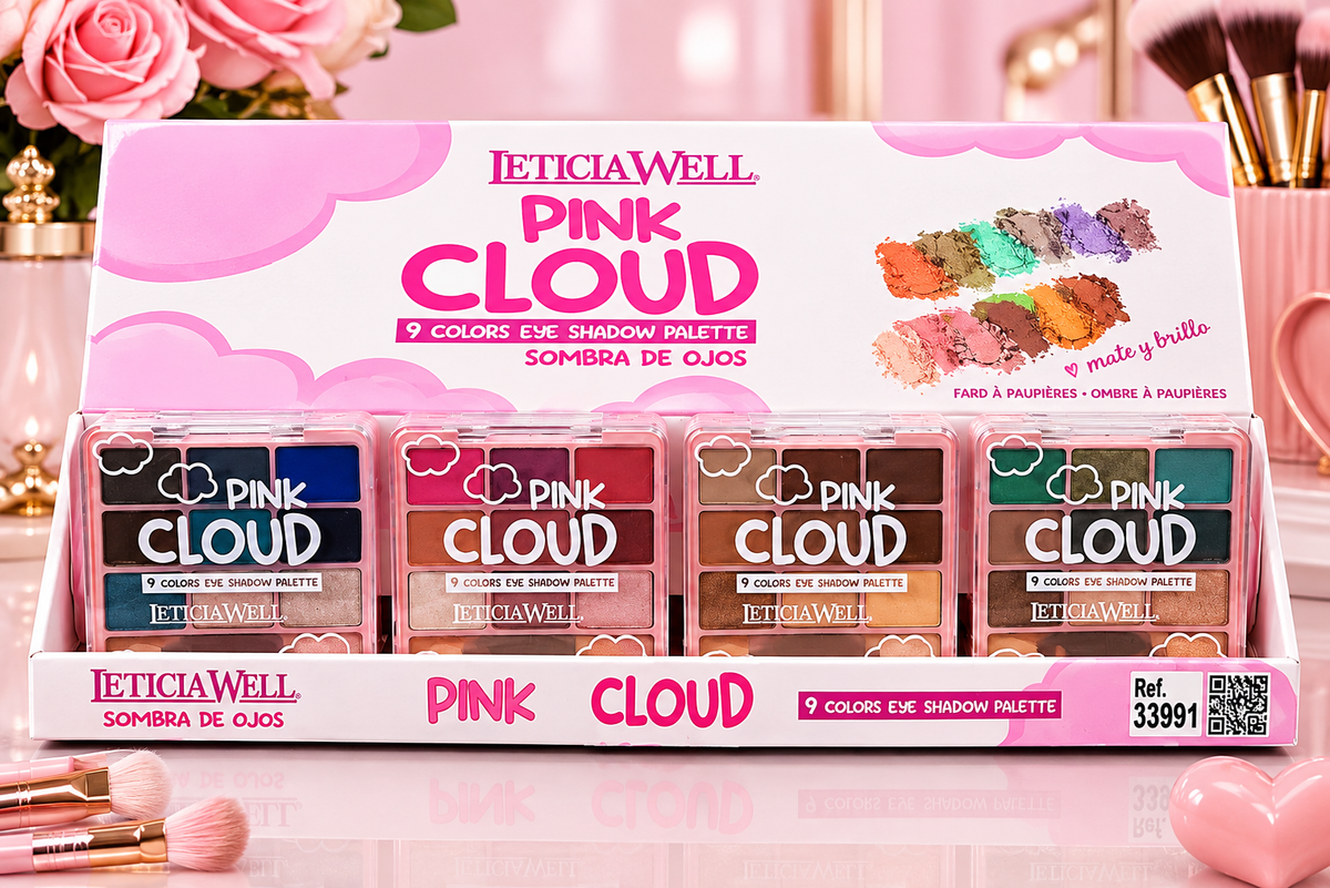 Palette Pink Cloud – 9 Ombres à Paupières