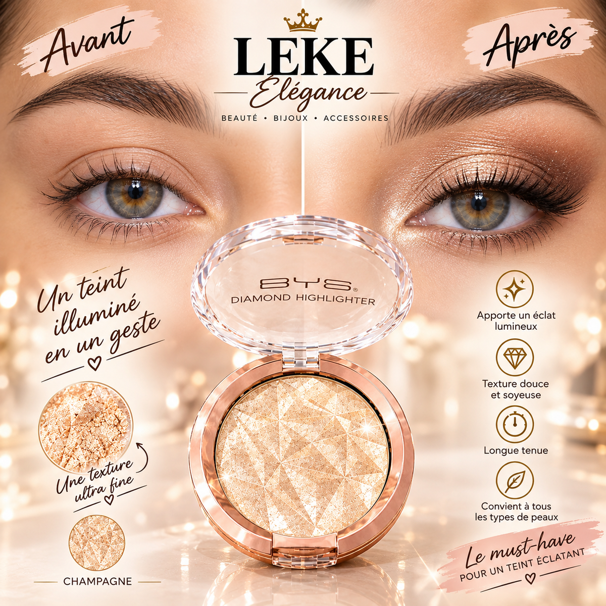 Highlighter Diamond glow                à paupières